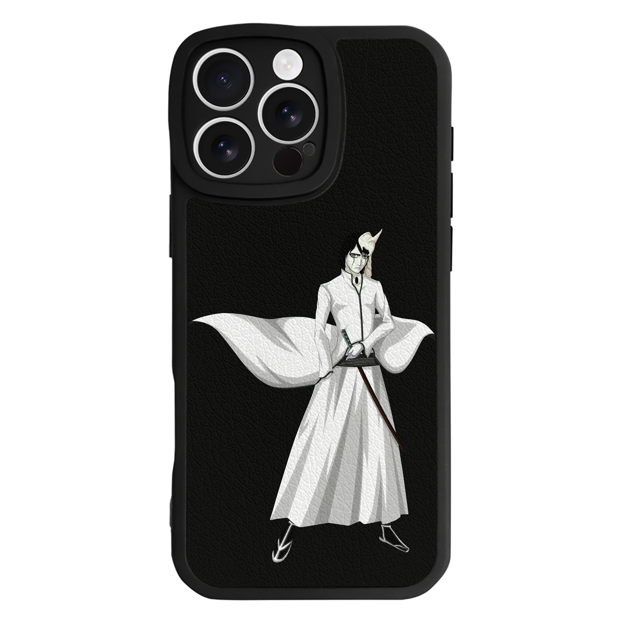 （画像用） ブリーチ ウルキオラ·シファー BLEACH Ulquiorra cifer 【iPhone 16シリーズ対応】シリコンスマホケース（レザー調） 材質：シリコン